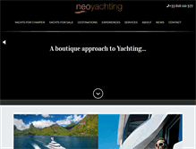 Tablet Screenshot of neoyachting.com